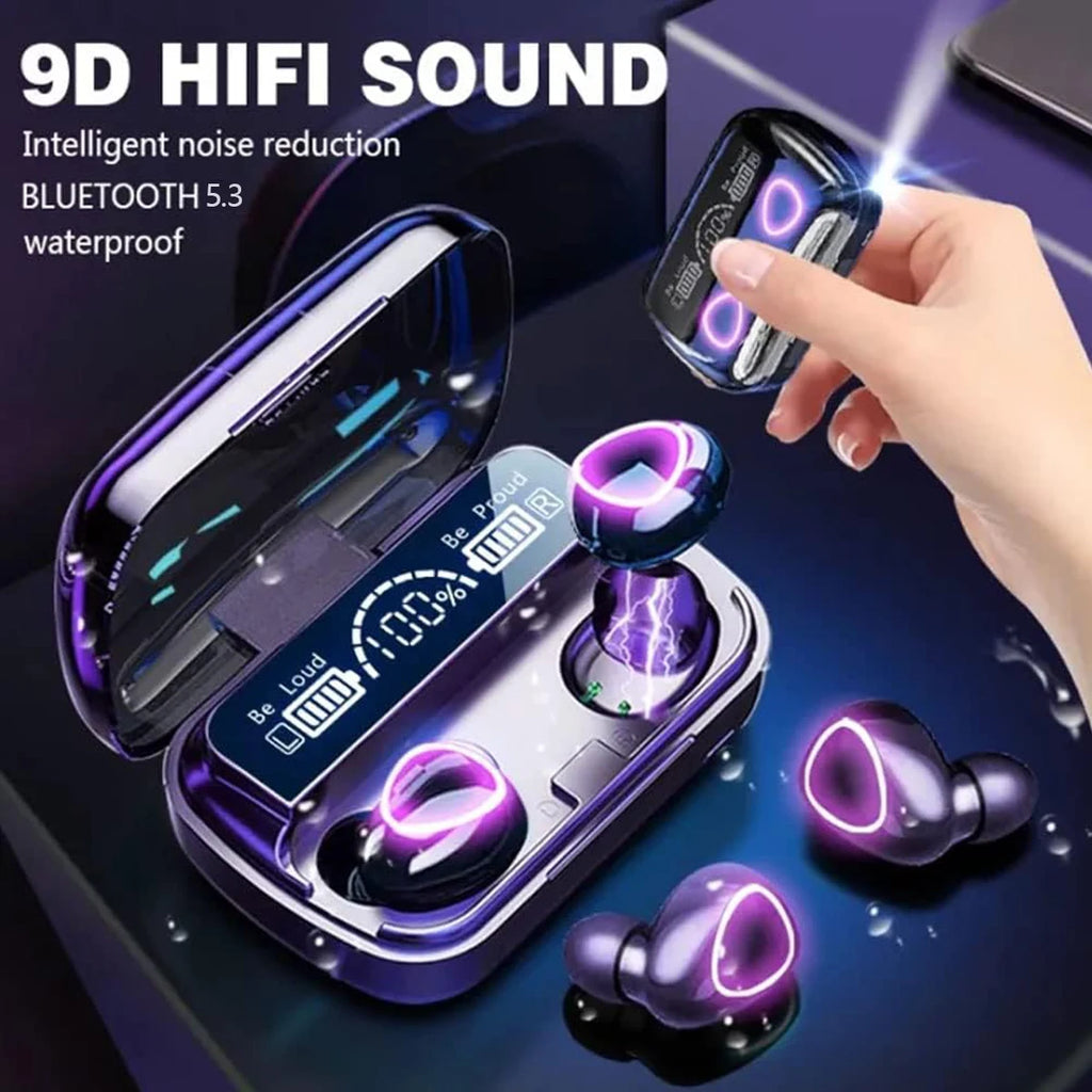 1 Set (Charging Case + 2 Headphones) |G20 True Wireless Earbuds 5.3 Headphones, In-Ear Earbuds with HD Mic, 60H Playtime Earbuds