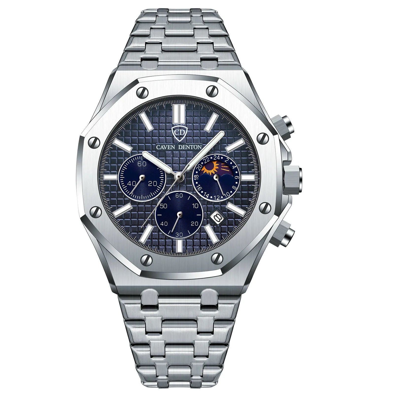 Best-selling Waterproof High-end Fashion Steel Band Custom logo Quartz Watch for Man