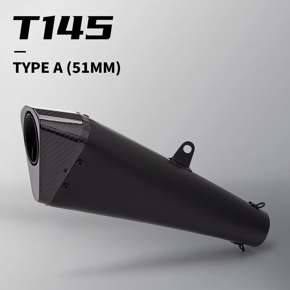 Suitable for 51MM 60MM Universal Motorcycle Exhaust Muffler Z900 Z400 Ninja400 Zx10r R3 T145