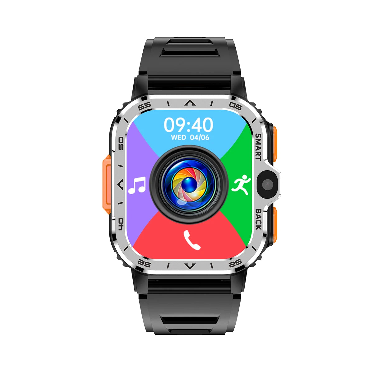 PGD WATCH 4G Android WIFI GPS Play Store Smartwatch Android 8.1 Sim Card Mobile Phone 2.03" GPS Pgd Watch HD Camera 2024