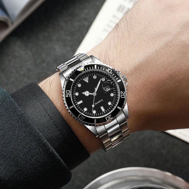 High End Luxury Men's Watches, Waterproof Men's Quartz Watches, Men's Stainless Steel Business Watches