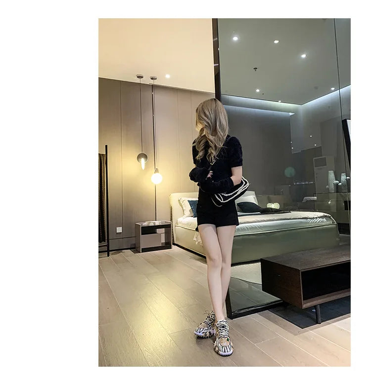 2025 Spring New European Style Mesh Printed Sports Shoes for Women Fashionable Sneakers Design for Girls Foreign Trade