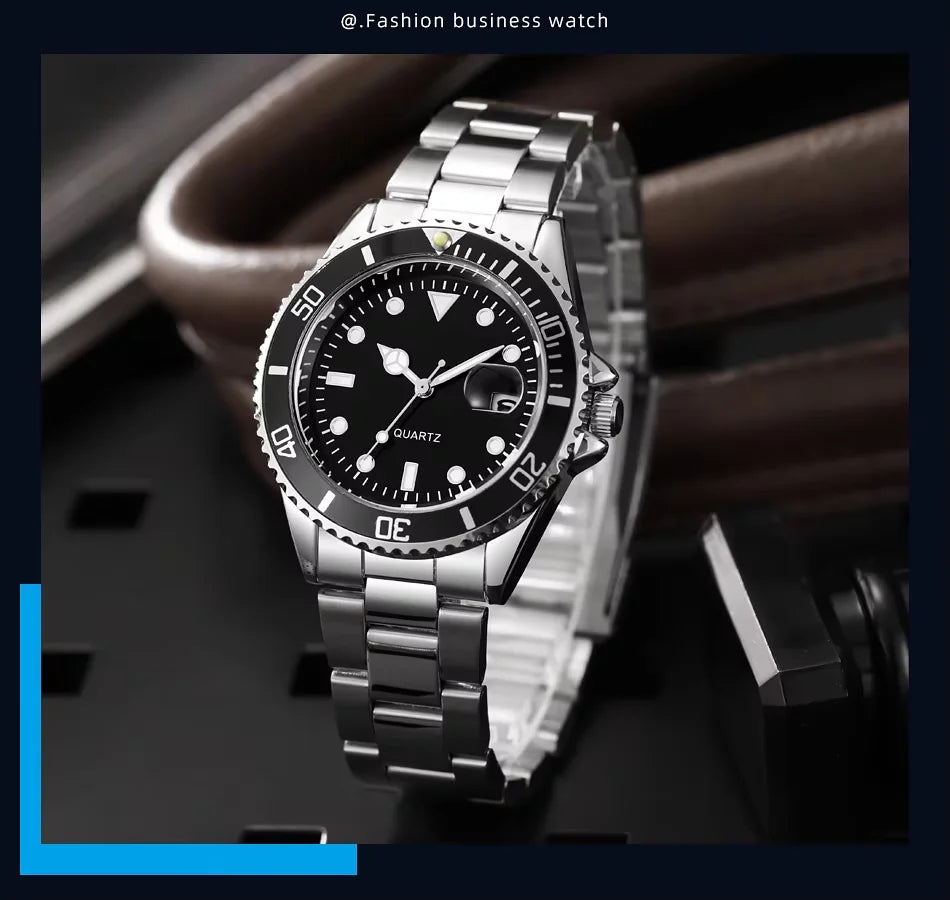 High End Luxury Men's Watches, Waterproof Men's Quartz Watches, Men's Stainless Steel Business Watches