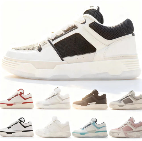 2025 Top Quality New Designer Shoes Black White Men Fashion Casual Shoes Sneakers for Men Amiry Shoes Men