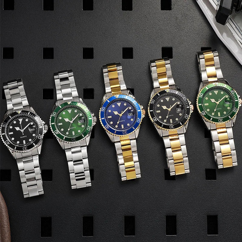 High End Luxury Men's Watches, Waterproof Men's Quartz Watches, Men's Stainless Steel Business Watches