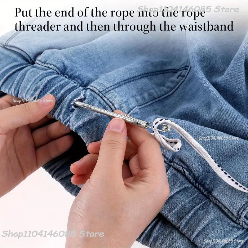 Rope Threading Tool Bendable Spring Drawstring Threader Clip Drawstring Thread Multi Functional DIY Sewing Accessories