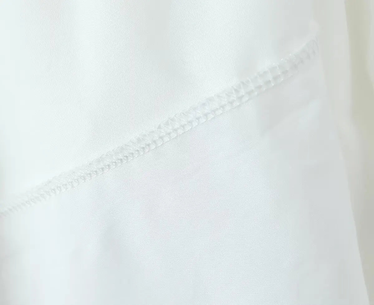 YENKYE 2025 Women Yellow White Cotton Big Swing Long Skirt Vintage High Waist Side Zipper A-line Summer Skirts Holiday