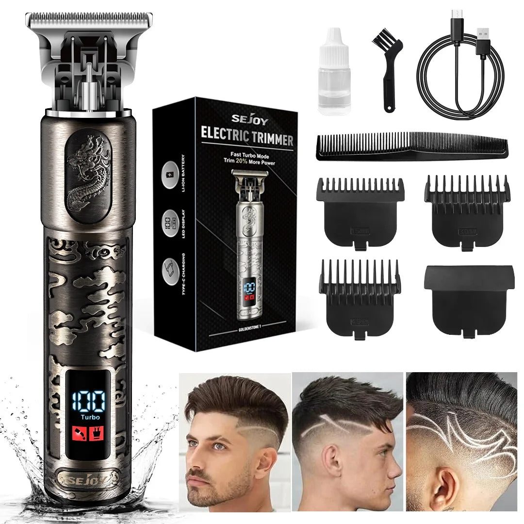 Sejoy Professional Hair Clipper kit for Men Cordless Electric Trimmers Rechargeable Hair Cutting Machine