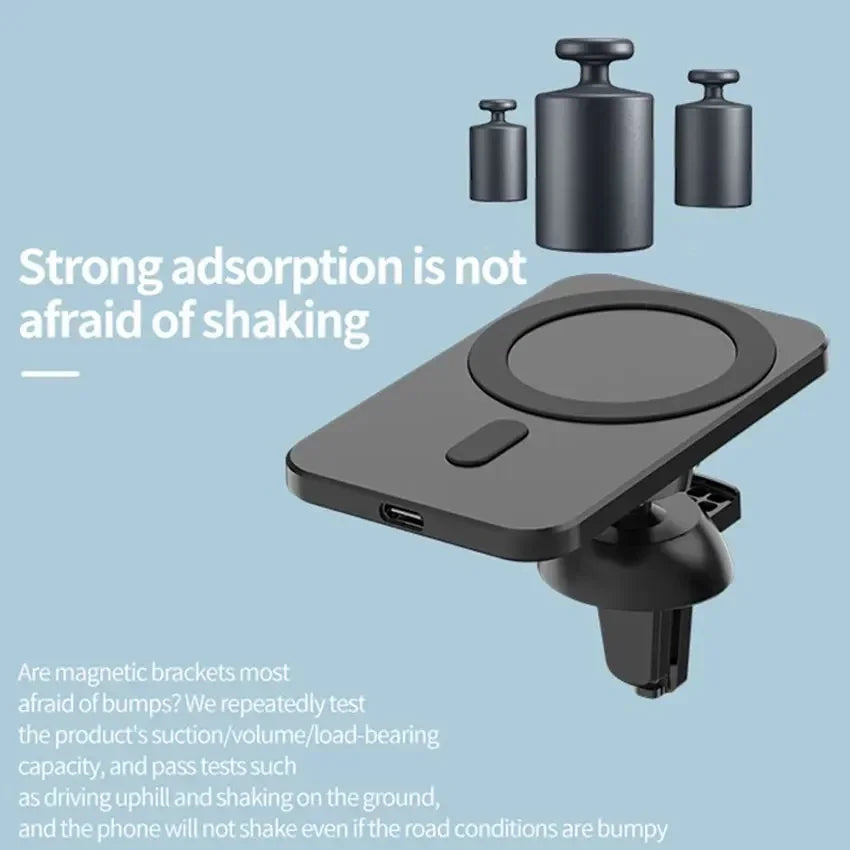 30W Magnetic Car Wireless Charger For iPhone 16 15 14 13 12 Pro Max Mini Car Phone Holder Stand Mount Fast Charging Station