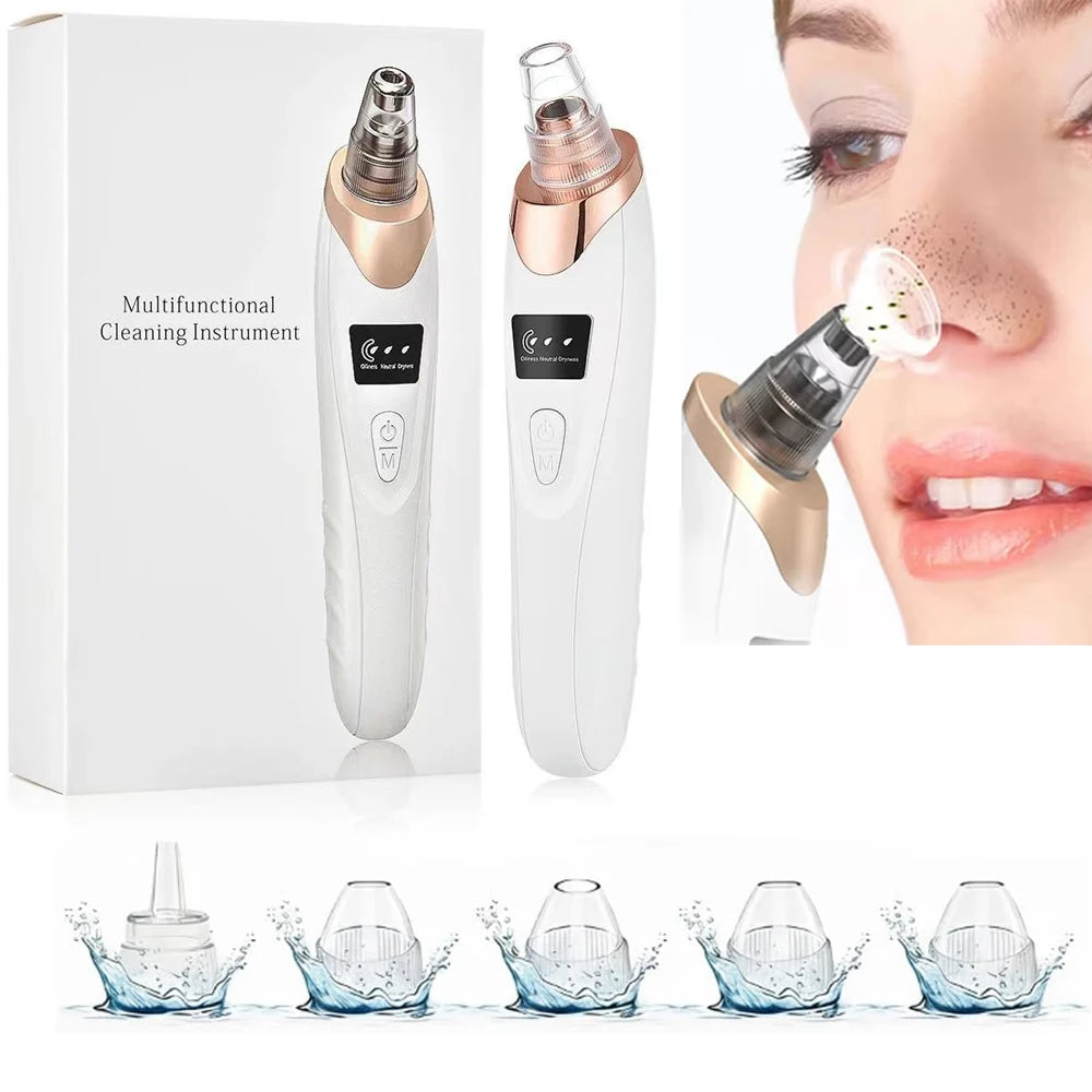 Electric Blackhead Remover Vacuum Acne Cleaner Black Dots Removal Facial Deep Cleansing Pore Cleaner Machine Skin Care Tools