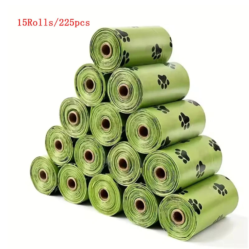 Dog Poop Bags Biodegradable Leak Proof Pet Waste Bags for Dog Walking Outdoor Cleaning Bag Pack Pet Supplies
