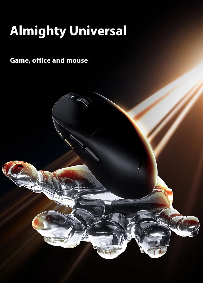 Atk A9 Plus Wireless Gaming Mouse A9/A9 Se/A9 Plus/A9 Pro Tri Mode 8k 53g Lightweight E-Sports Gaming Mouse Pc  Accessory Instoc