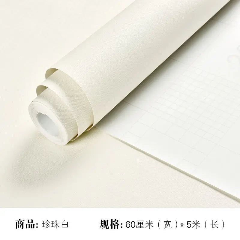 Solid Color Self-Adhesive Macaron Wallpapers Furnitures Cabinet Renovation Sticker Bedroom Vinyl Film DIY Living Room Home Decor