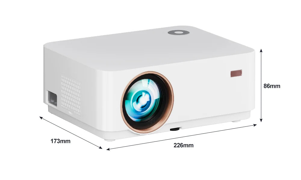WZATCO New D5 1080P 5G WiFi Android Smart Digital Focus Full HD Projector LED Video Home Theater Cinema Proyector LCD Beamer