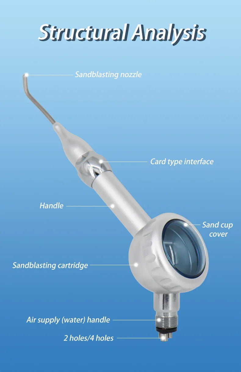 Dental Sandblasting Air Prophy Unit System Water Spray Polisher 2/4 Holes Polishing Tool Equipment Dentistry Odontologia Machine