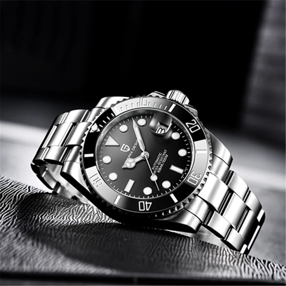 PAGANI DESIGN 2026 NEW Water Ghost Watch 40MM Luxury Automatic Mechanical Watches NH35 Auto Date Dive BGW-9 Watch For Men
