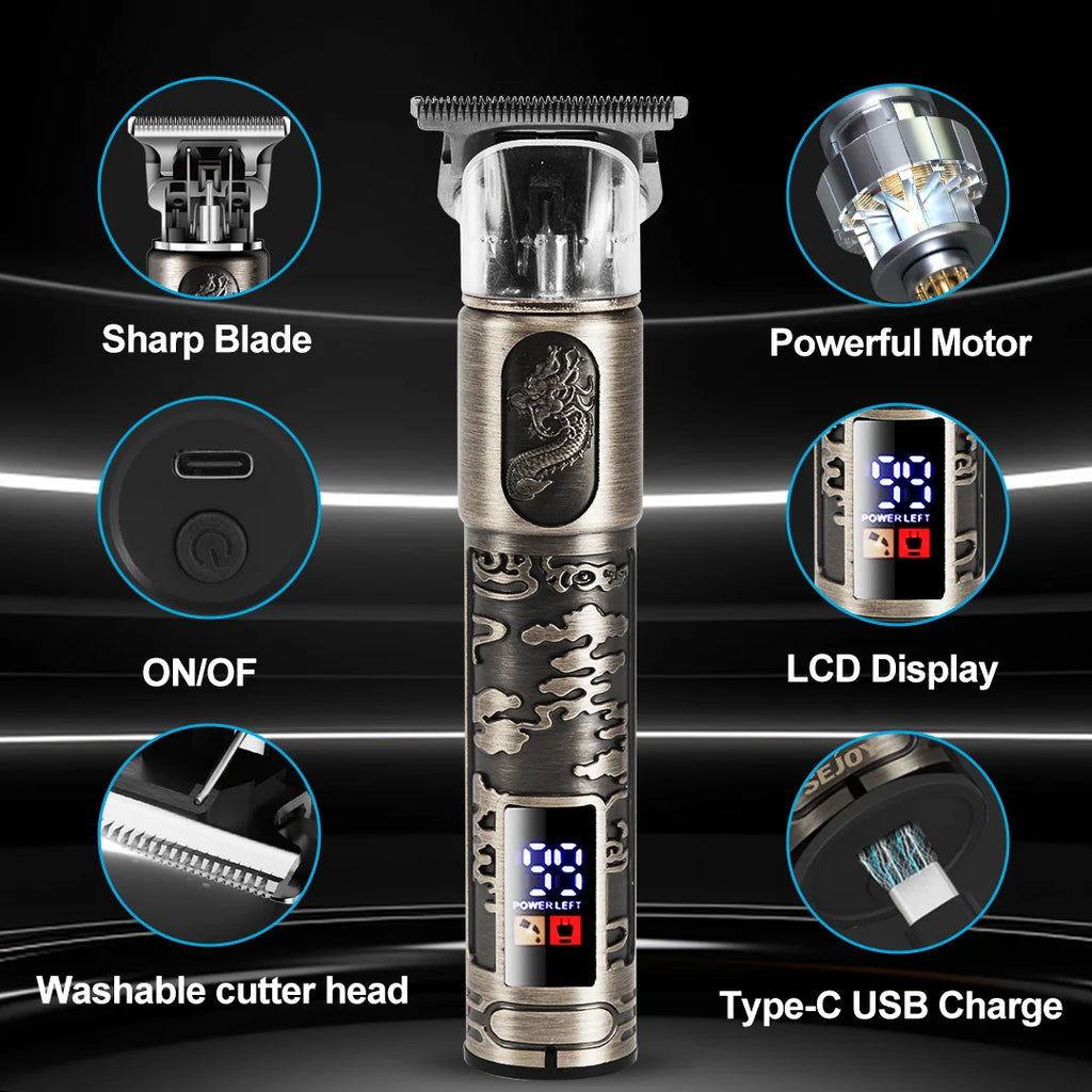 Sejoy Professional Hair Clipper kit for Men Cordless Electric Trimmers Rechargeable Hair Cutting Machine