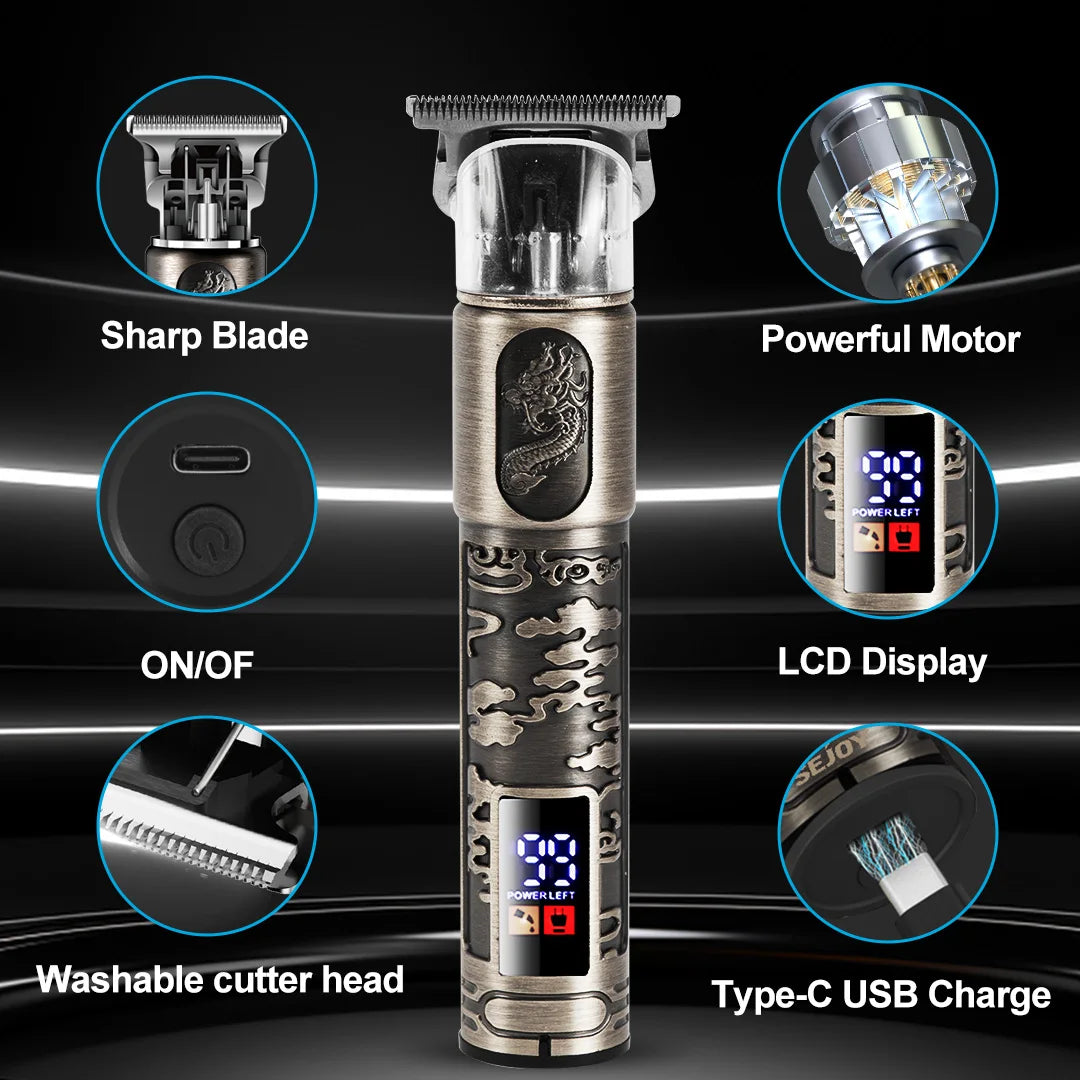 Sejoy Professional Hair Clipper kit for Men Cordless Electric Trimmers Rechargeable Hair Cutting Machine