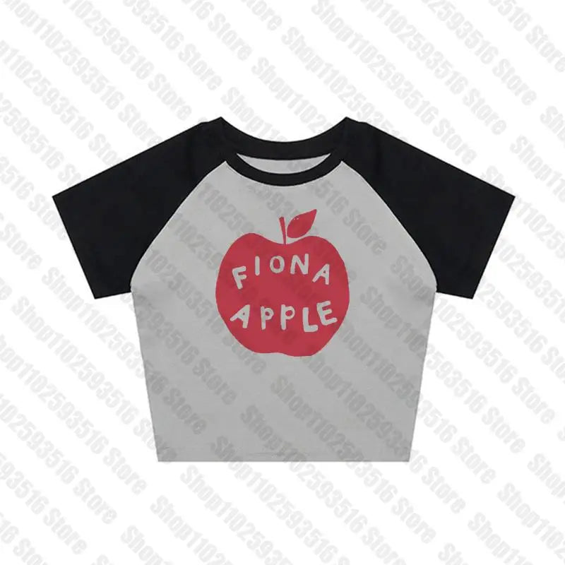 Y2K Crop Tops T-shirt Short Sleevle Vest Tees Harajuku Streetwear Suspenders Women Clothes Aesthetic Letter graphics shirt 2000s