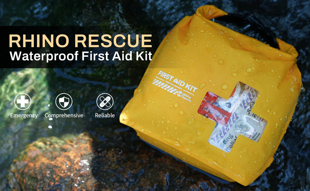 RHINO RESCUE Waterproof First Aid Kit, Lightweight Boat Dry Bag, Emergency Survival Supplies for Outdoor Kayak Floating Swimming