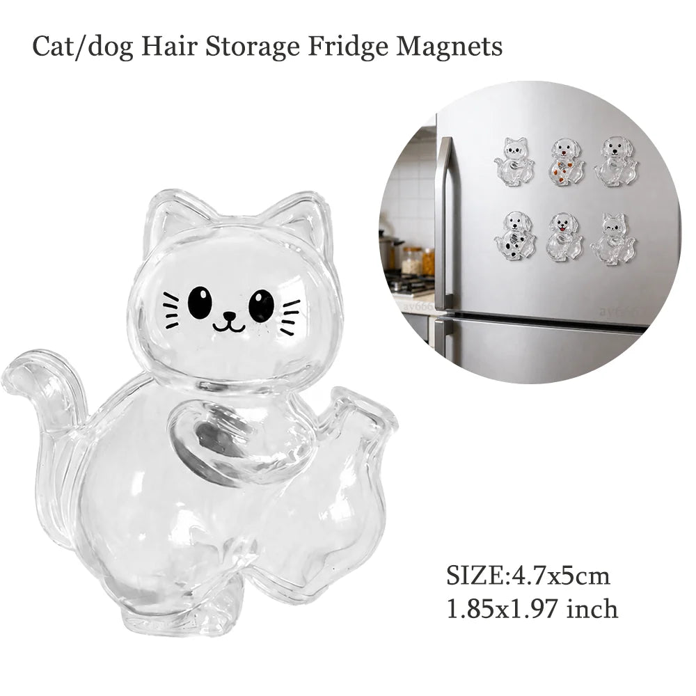 Pet Hair Memorial Resin Storage Capsule Creative Cat/Dog Hair Pendant Unique Keychain Novel Trendy Souvenir Car Decorate Gift