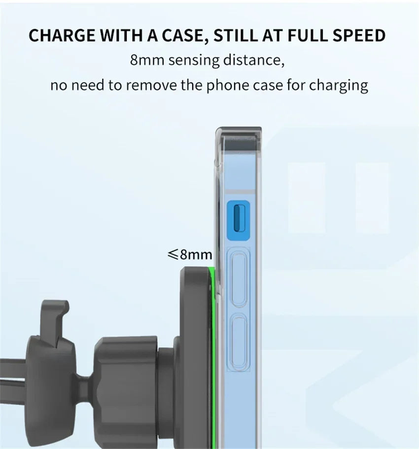 30W Magnetic Car Wireless Charger For iPhone 16 15 14 13 12 Pro Max Mini Car Phone Holder Stand Mount Fast Charging Station