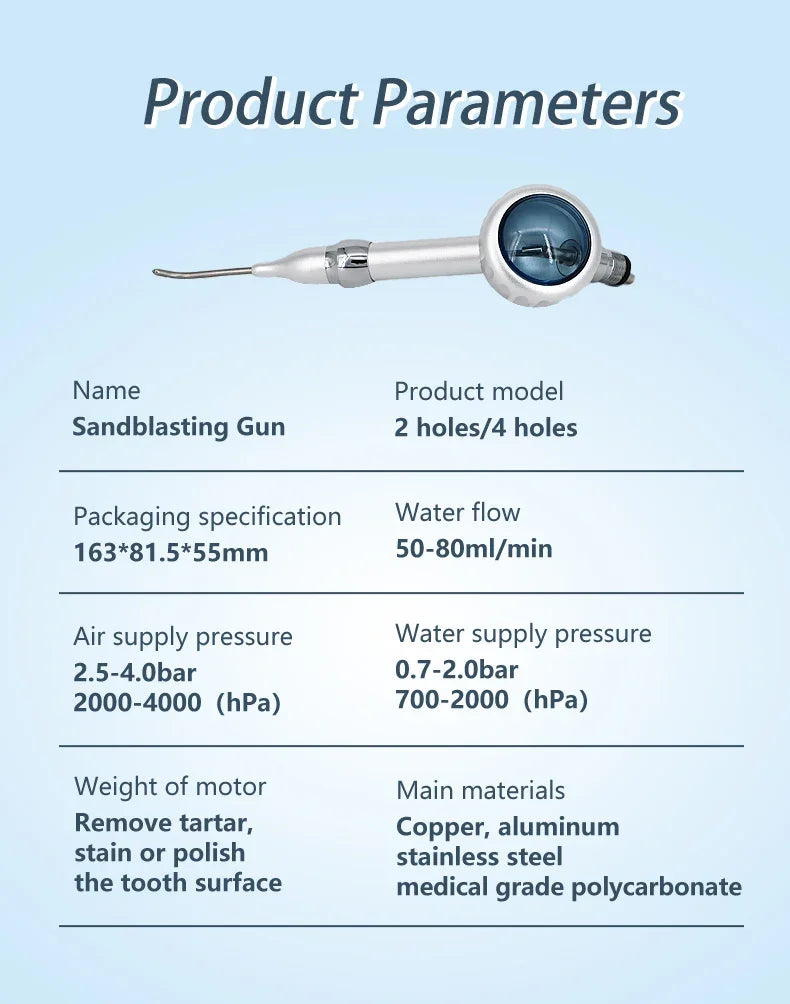 Dental Sandblasting Air Prophy Unit System Water Spray Polisher 2/4 Holes Polishing Tool Equipment Dentistry Odontologia Machine