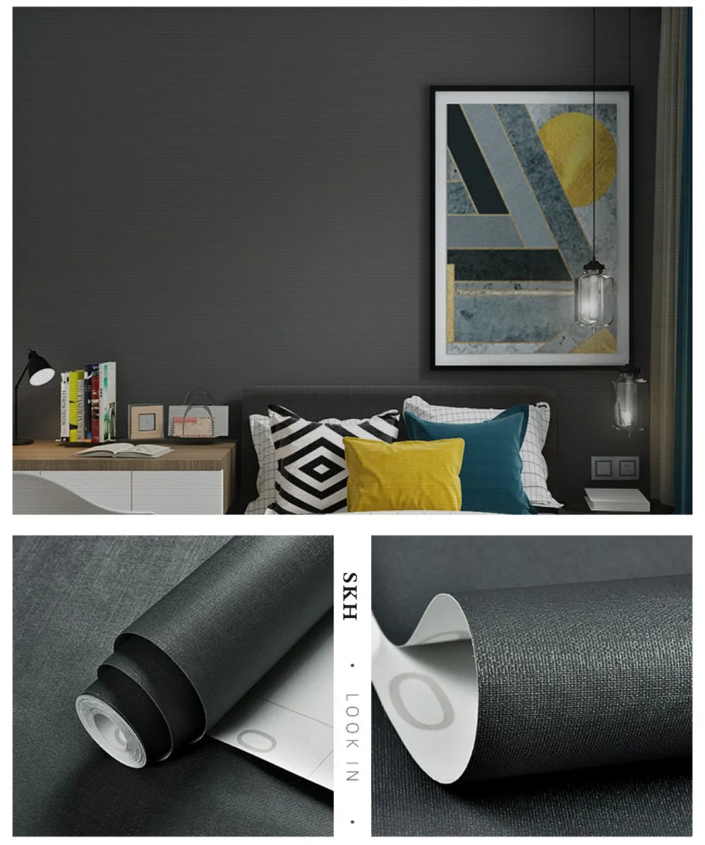 Solid Color Self-Adhesive Macaron Wallpapers Furnitures Cabinet Renovation Sticker Bedroom Vinyl Film DIY Living Room Home Decor