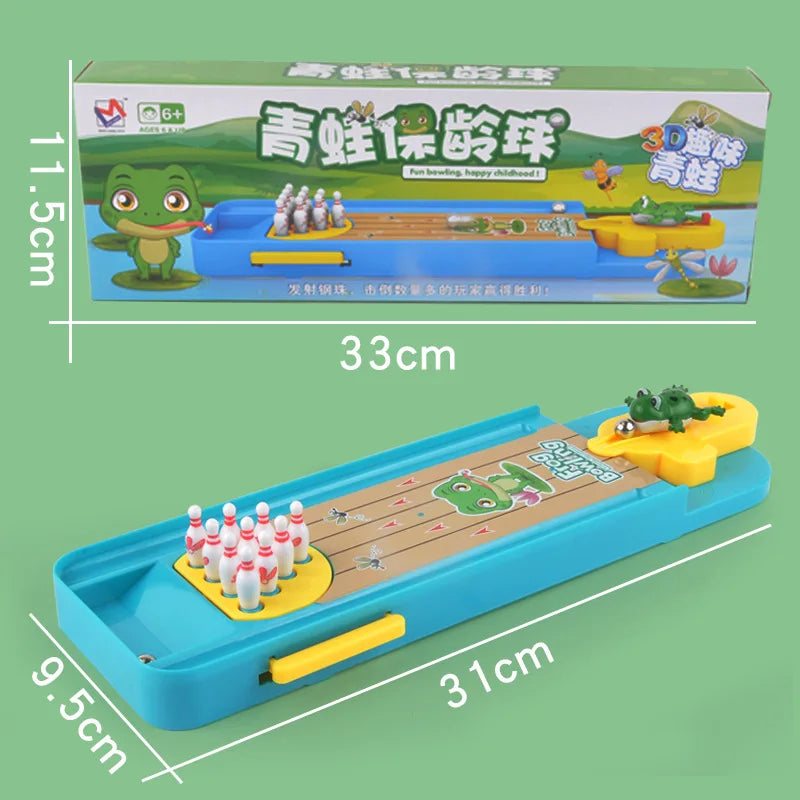 Mini Desktop Bowling Game Toy Funny Indoor Parent-Child Interactive Table Sports Game Toy Bowling Educational Gift For Kids