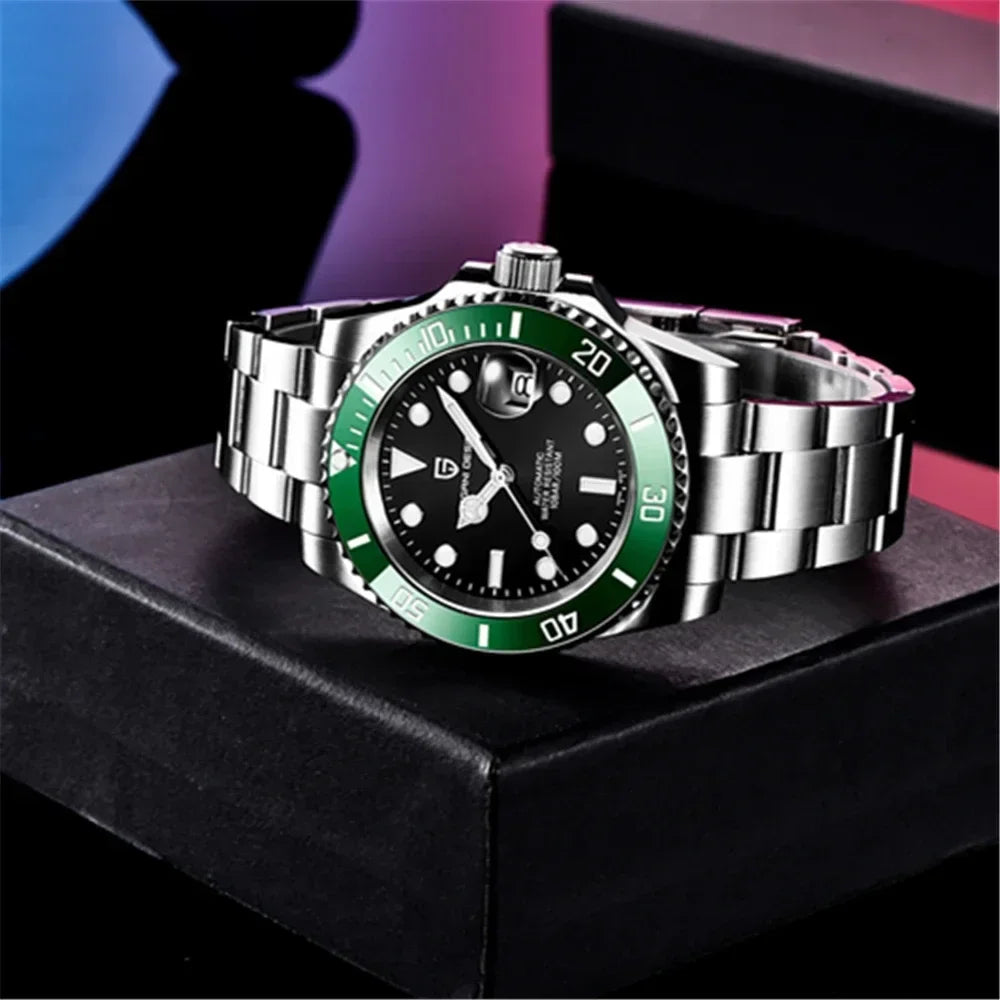 PAGANI DESIGN 2026 NEW Water Ghost Watch 40MM Luxury Automatic Mechanical Watches NH35 Auto Date Dive BGW-9 Watch For Men