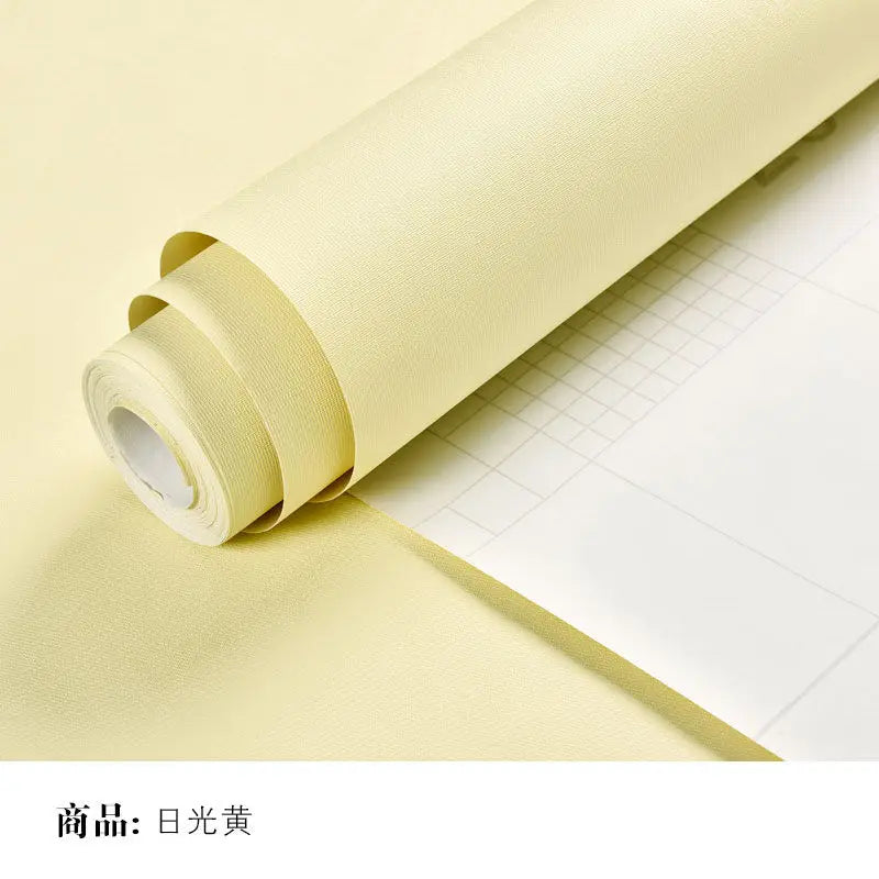 Solid Color Self-Adhesive Macaron Wallpapers Furnitures Cabinet Renovation Sticker Bedroom Vinyl Film DIY Living Room Home Decor