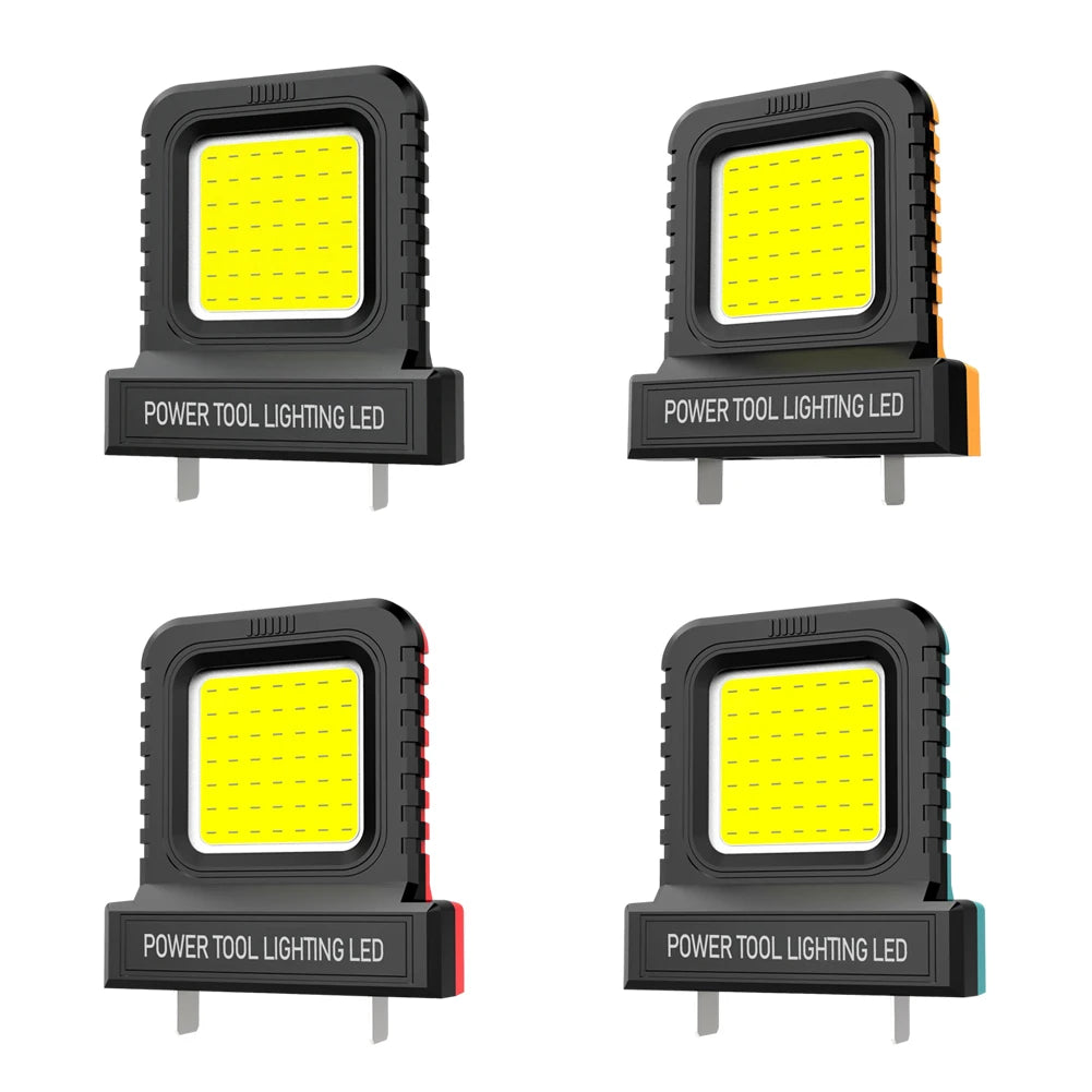 1-5Pcs Power Tool LED Work Light for Makita for Milwaukee for Dewalt for Bosch for Dayi Lomvum Zhipu 18V-21V Li-ion Battery