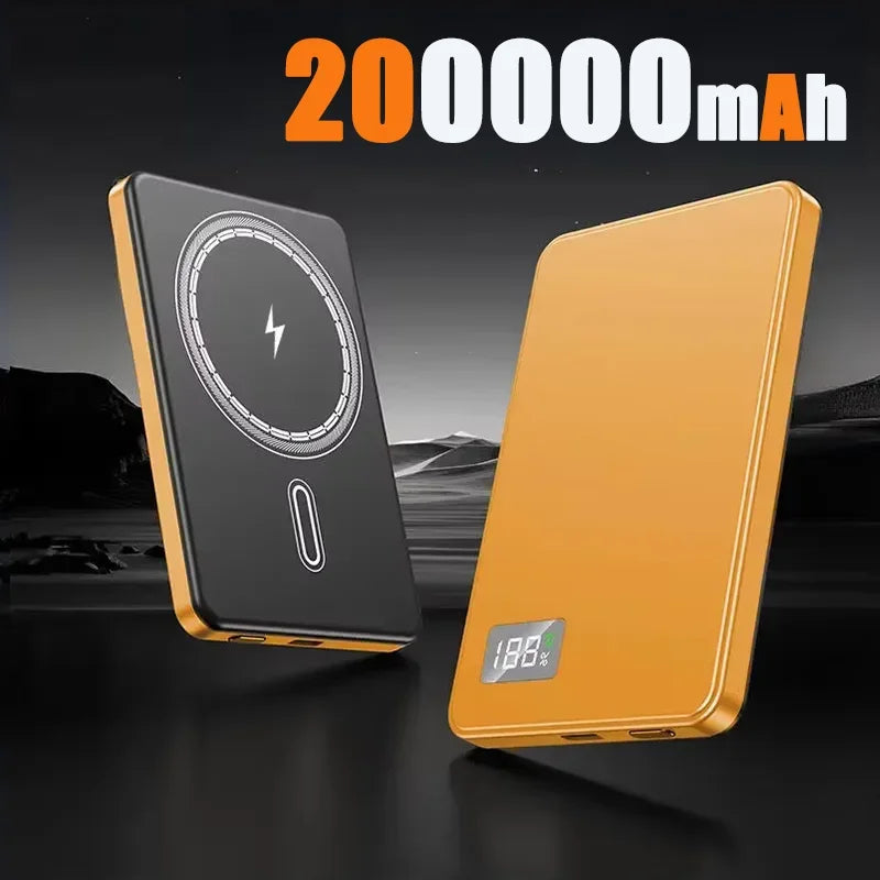 Lenovo 500000mAh Wireless Magnetic PowerBank for Magsafe Fast Charging PD22.5W Portable External Battery Supply for iPhone 15-17