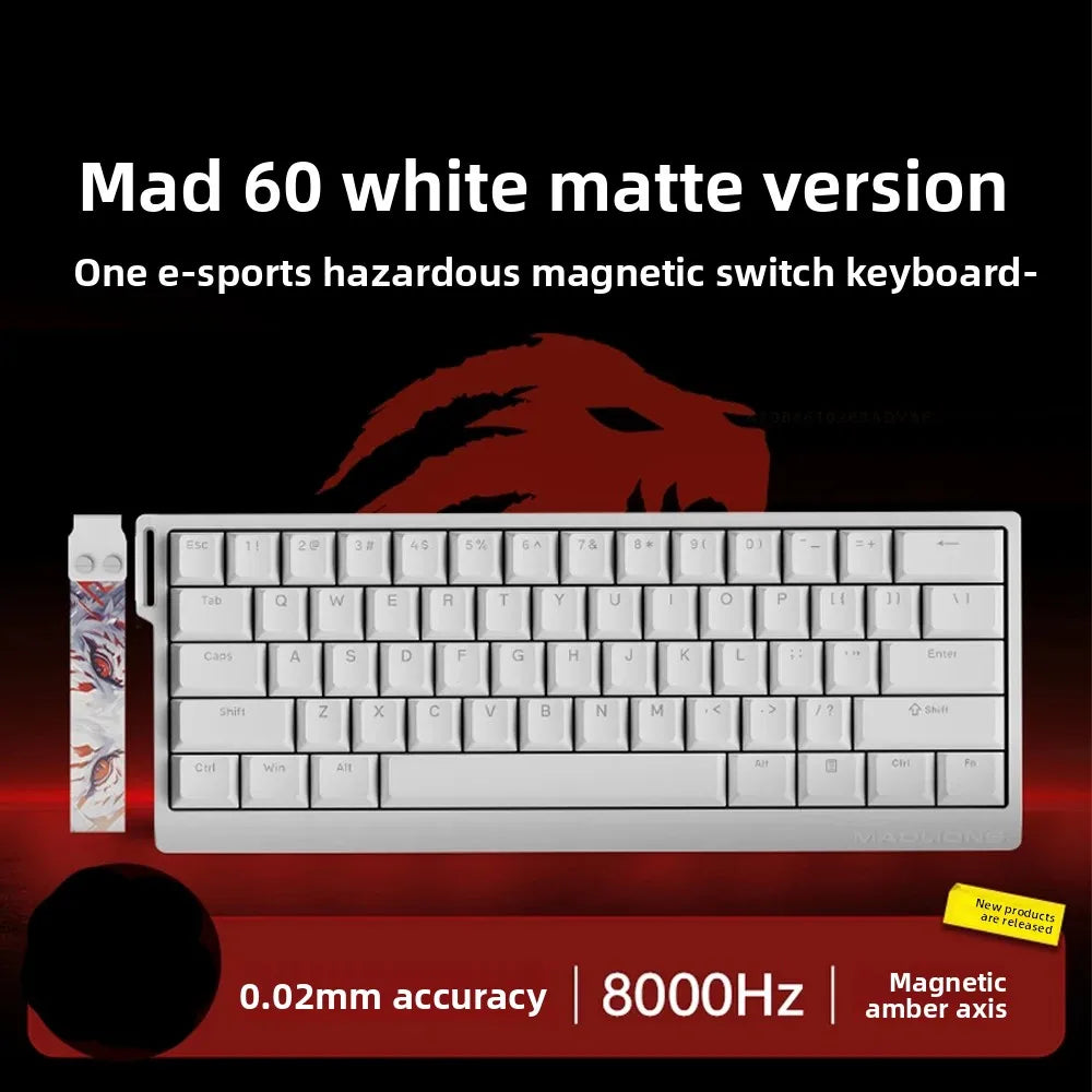 Hot Sale MADLIONS MAD60HE Magnetic Switch Keyboard Mechanical Keyboard 8000Hz 0.01mmRT Wired Custom Valorant Gaming Keyboard