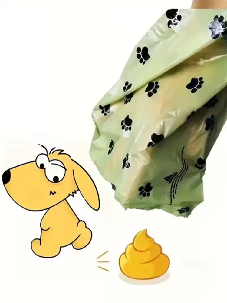 Dog Poop Bags Biodegradable Leak Proof Pet Waste Bags for Dog Walking Outdoor Cleaning Bag Pack Pet Supplies