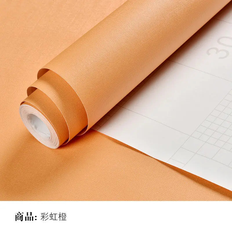 Solid Color Self-Adhesive Macaron Wallpapers Furnitures Cabinet Renovation Sticker Bedroom Vinyl Film DIY Living Room Home Decor