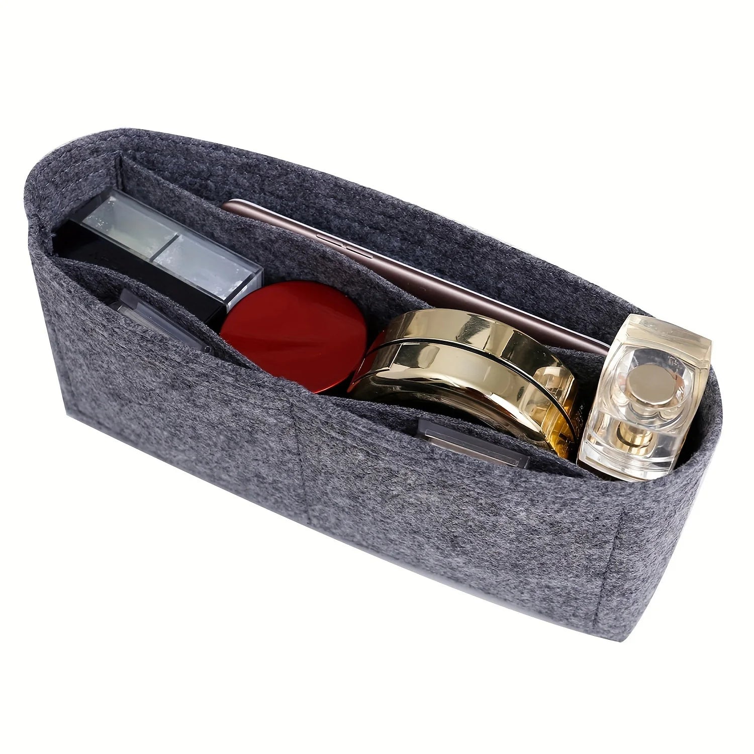 Portable Soft Felt Insert Bag Handbag Insert Bag Women's Travel Bag Insert Liner Brand Purse Organizer Pouch Makeup Organizers
