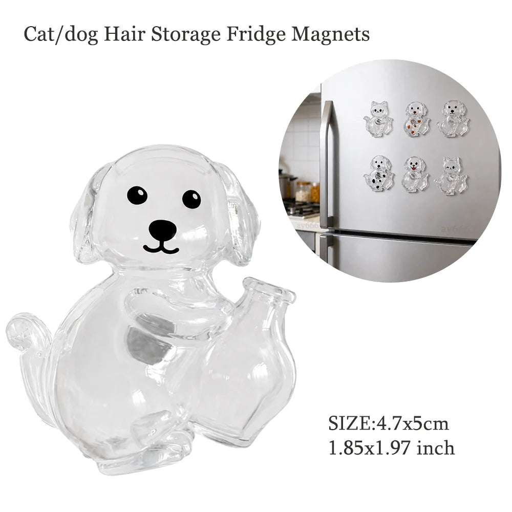 Pet Hair Memorial Resin Storage Capsule Creative Cat/Dog Hair Pendant Unique Keychain Novel Trendy Souvenir Car Decorate Gift