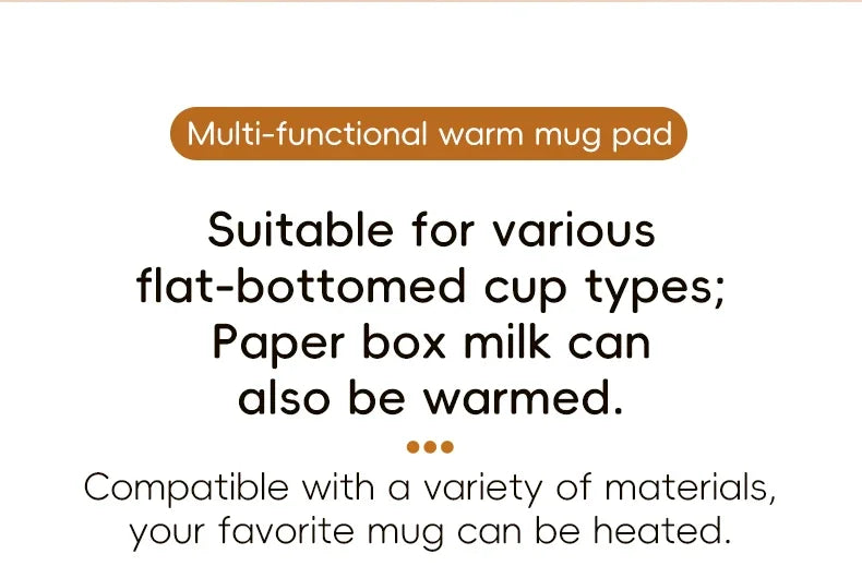 2 in 1 Coffee Mug Warmer Wireless Charger Multi-functional Cup Heating Pad 3 Gear Temperature Warmer Coaster For Milk Tea Water