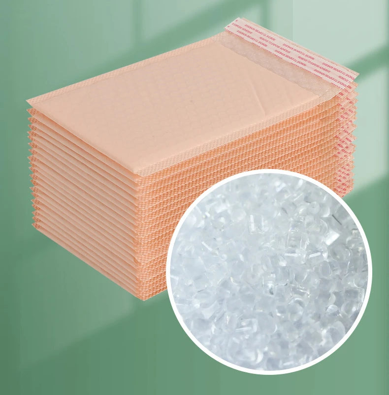 20Pcs Pink Poly Bubble Mailers Padded Envelopes Bulk Bubble Lined Wrap Polymailer Bags for Shipping Packaging Maile Self Seal