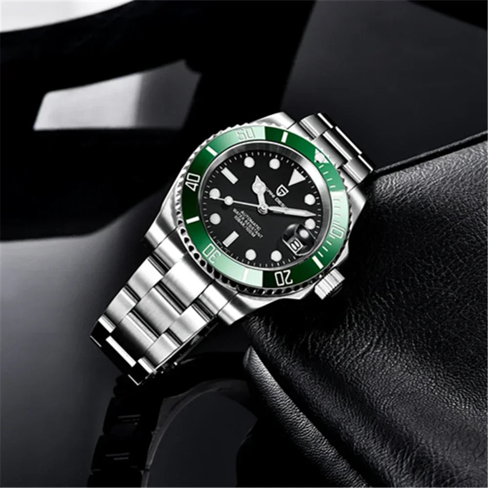 PAGANI DESIGN 2026 NEW Water Ghost Watch 40MM Luxury Automatic Mechanical Watches NH35 Auto Date Dive BGW-9 Watch For Men