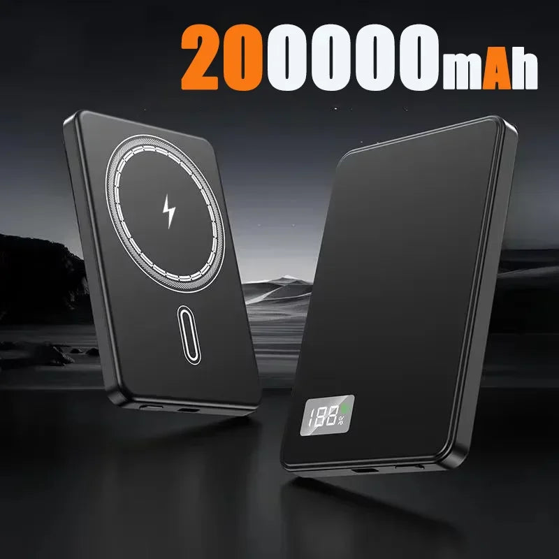 Lenovo 500000mAh Wireless Magnetic PowerBank for Magsafe Fast Charging PD22.5W Portable External Battery Supply for iPhone 15-17