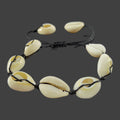 Bohemian Natural Sea Shell Charm Bracelets For Women Men Summer Sandy Beach Handmade String Rope Chains Bangle DIY Jewelry