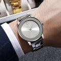3 pçs moda masculina relógios de negócios conjunto simples dial relógio de quartzo para relógio masculino reloj hombre