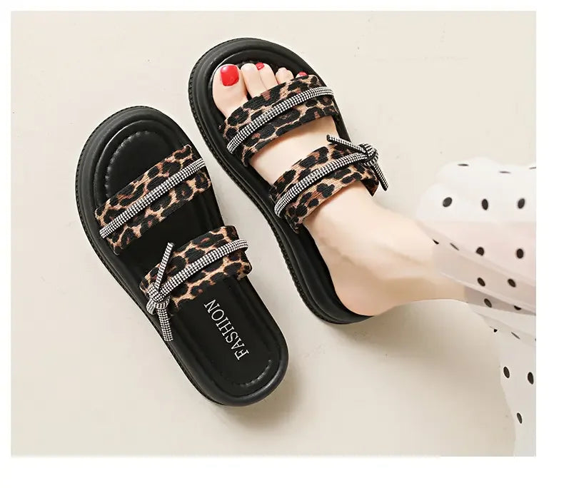 Ladies Summer Casual Flat Sandals Anti Slip Stable Sole Elegant Simple Design Daily Walking Student Footwear