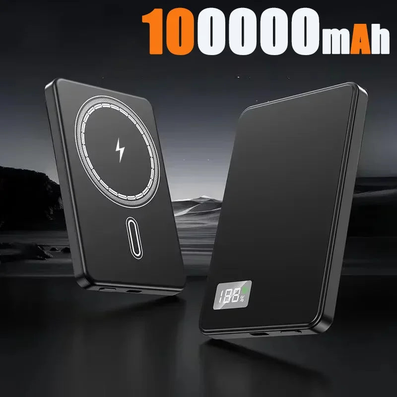 Lenovo 500000mAh Wireless Magnetic PowerBank for Magsafe Fast Charging PD22.5W Portable External Battery Supply for iPhone 15-17