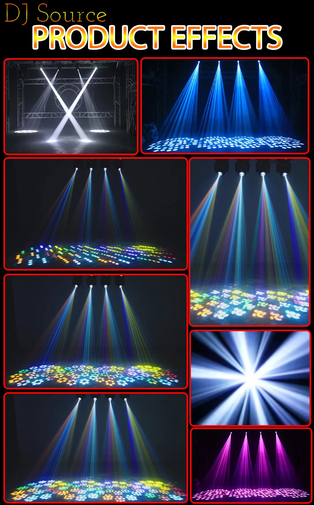 2Pcs/lot Mini LED 150W Beam Moving Head Light With Aperture 18 Prism Rainbow Effect DJ Stage Lights DMX512 For Disco Party CLub