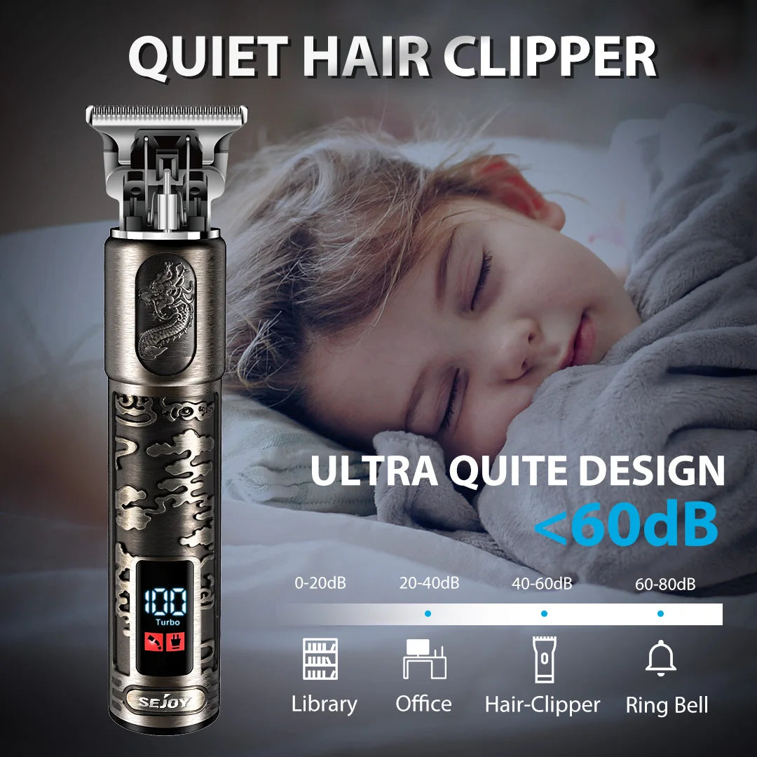 Sejoy Professional Hair Clipper kit for Men Cordless Electric Trimmers Rechargeable Hair Cutting Machine