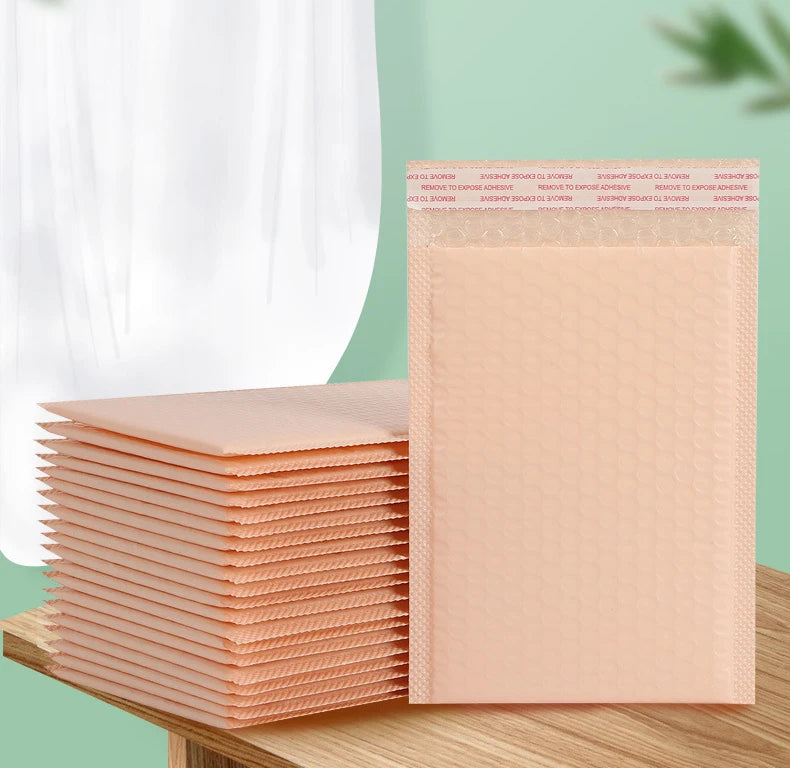 20Pcs Pink Poly Bubble Mailers Padded Envelopes Bulk Bubble Lined Wrap Polymailer Bags for Shipping Packaging Maile Self Seal