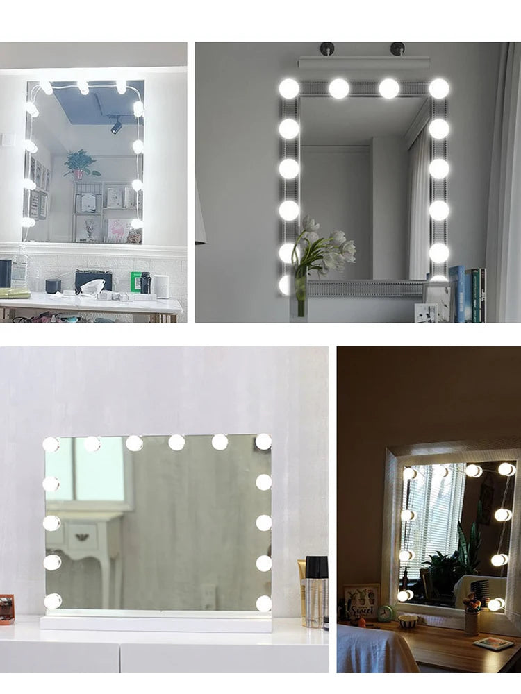 LED Bulb Makeup Lamp USB Power Supply 5V Bathroom,Room Decoration Mirror-mounted Lamp Makeup Mirror Lighting Fixture